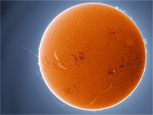 Full solar disk in bad seeing, John O'Neal