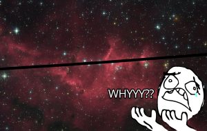 The chip gap casually traversing a nebula known as N11 like it just don't care.